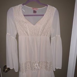 Boho Ivory Tunic